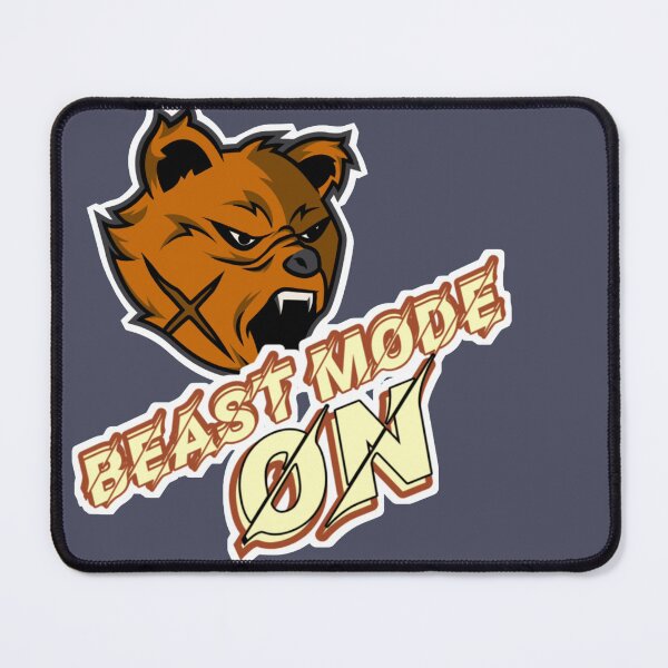 Item preview, Beast Mode On Angry Bear Gym Gaming Aesthetic designed and sold by ArtdesignsA.