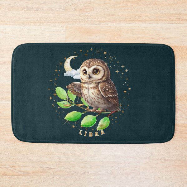 Item preview, Cute Libra Owl with Scales – Adorable Zodiac Animal for Kids designed and sold by EnlightArt.