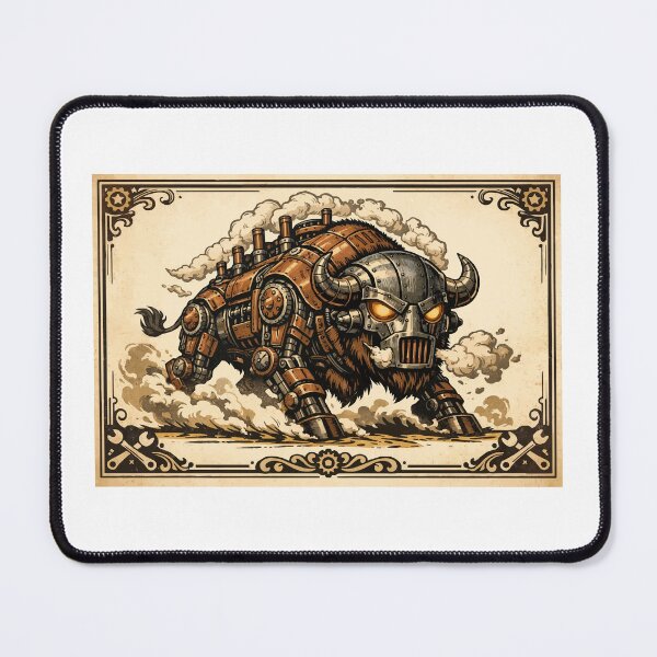 Item preview, Wild Charging Steampunk Bull designed and sold by furrydrool.