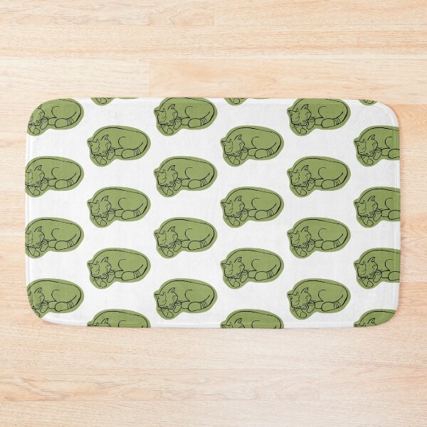 Item preview, Happy Green Sleeping Cat  designed and sold by DanielleFishIll.