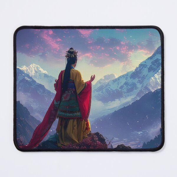 Item preview, Zen Himalayan Landscape — Meditation in Mystical Mountains designed and sold by Schoenenwald - Illustrations Uniques et Originales.