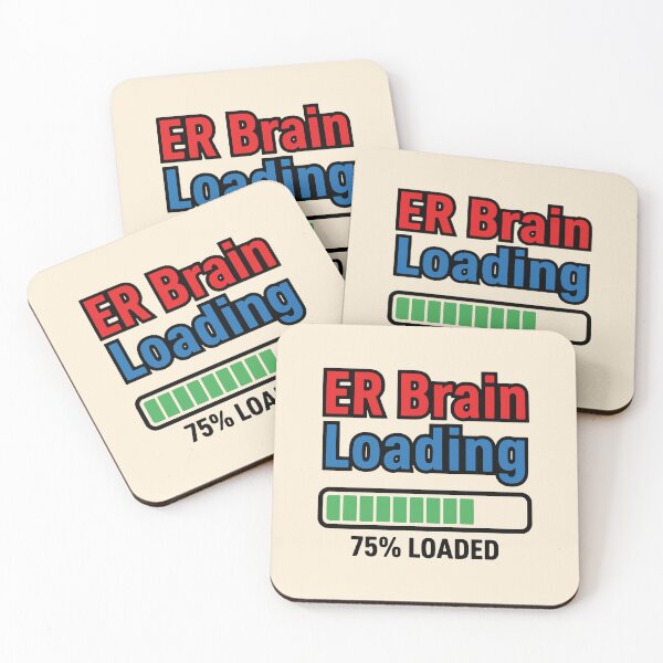 Item preview, ER Brain Loading Funny Medical Student Gift for ER Nurses gift Design designed and sold by Dantin.