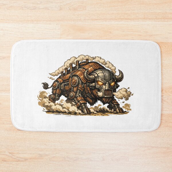 Item preview, Wild Charging Steampunk Bull - silhouette designed and sold by furrydrool.