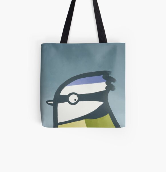 Bluetit All Over Print Tote Bag