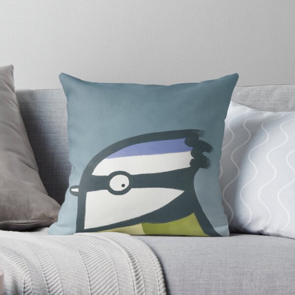 Bluetit Throw Pillow