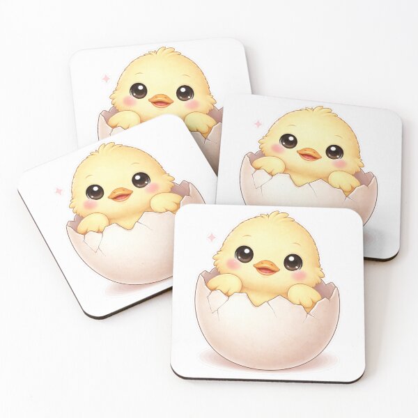 Item preview, Cute Duck Inside Egg Shell Kawaii Design designed and sold by Sadia  Jannat.