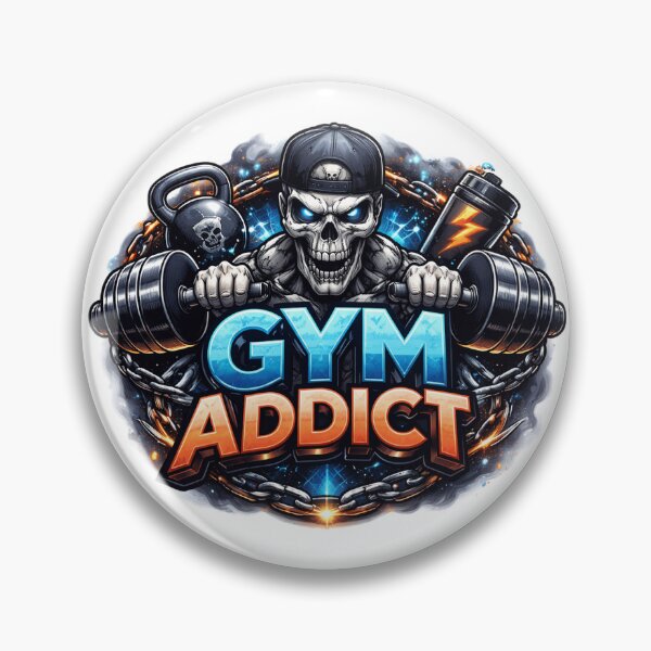 Item preview, Gym Addict Skull Hardcore Fitness Design designed and sold by Bluebubbies.
