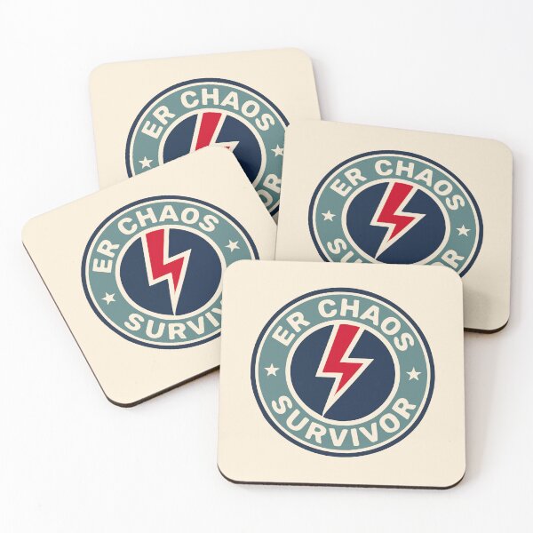 Item preview, ER Chaos Survivor Vintage Nurse Badge Gift Design designed and sold by Dantin.