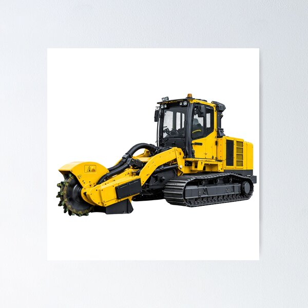 Item preview, Industrial Rock Trencher Heavy Machinery Illustration designed and sold by Radekku.