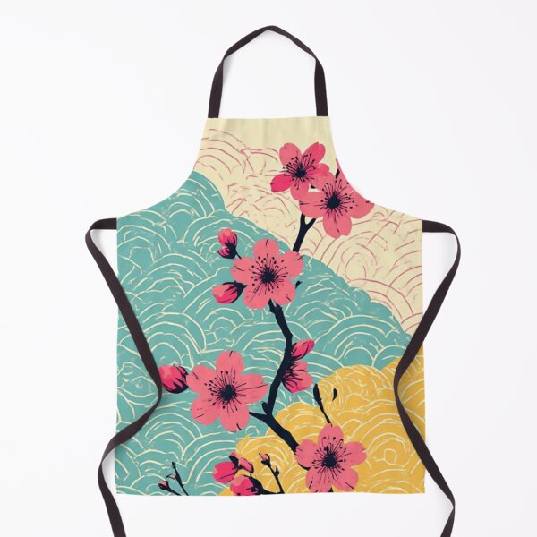 Item preview, Sakura Seawave Harmony: Modern Ukiyo-e Floral Art designed and sold by Jimakmo.