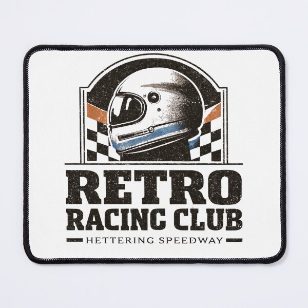 Item preview, Retro Racing Club – Vintage Helmet Speedway Graphic designed and sold by GabrielTheMaker.