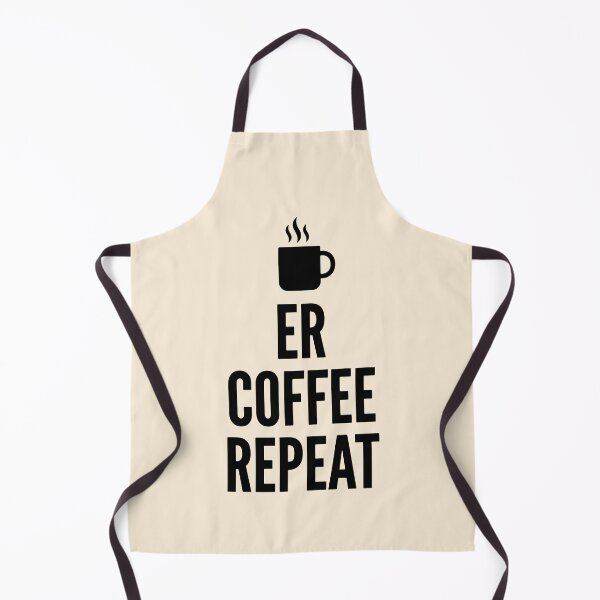 Item preview, ER Coffee Repeat Funny Nurse Caffeine Addict Gift for ER Staff Gift Design designed and sold by Dantin.