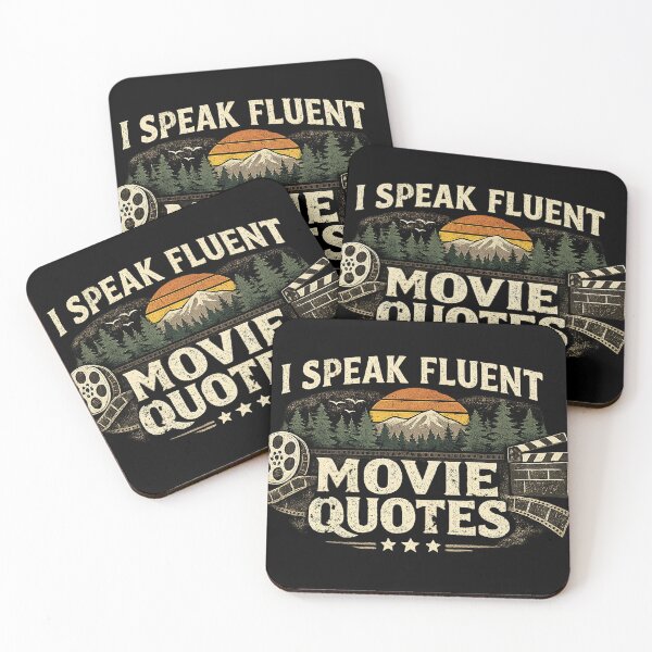 Item preview, I Speak Fluent Movie Quotes Shirt – Funny Film Lover Tee, Retro Cinema Graphic, Movie Buff Gift designed and sold by The Bearded Embroiderer.