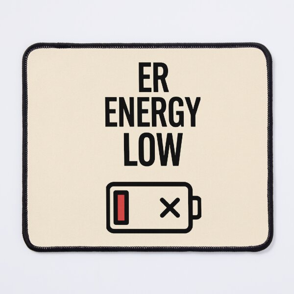 Item preview, ER Energy Low Funny Nurse Burnout Gift Tired Healthcare Worker Gift Design designed and sold by Dantin.