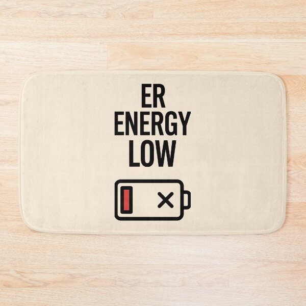 Item preview, ER Energy Low Funny Nurse Burnout Gift Tired Healthcare Worker Gift Design designed and sold by Dantin.