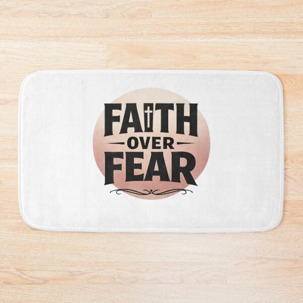 Item preview, Faith Over Fear Minimalist Shirt – Christian Easter Typography Tee designed and sold by relso.