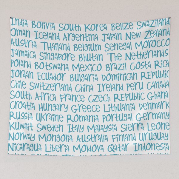 Item preview, Countries in Blue designed and sold by UnderwaterSky.