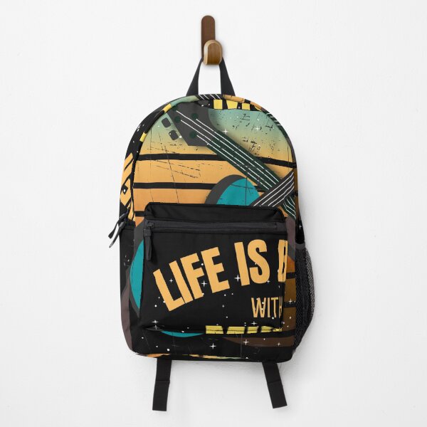 Item preview, Life Is Better With Music Vintage Retro Music Lover Design designed and sold by Joyful-Pixel.