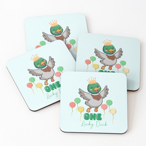 Item preview, One Lucky Duck Birthday Boy Mallard Family Matching Party  designed and sold by Nzgiftsandmore.