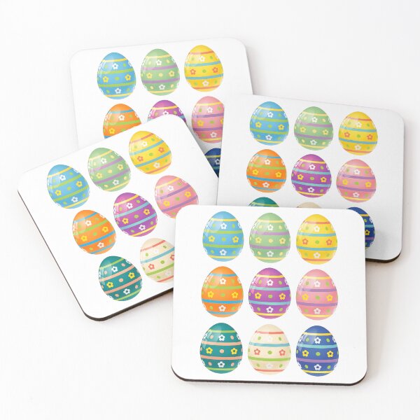Item preview, Colorful Easter Eggs Pattern – Cute Spring Holiday Sticker designed and sold by stylishsketcher.