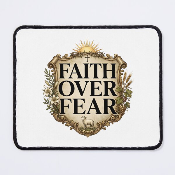 Item preview, Faith Over Fear Christian Shirt – Minimalist Cross Graphic Tee designed and sold by relso.