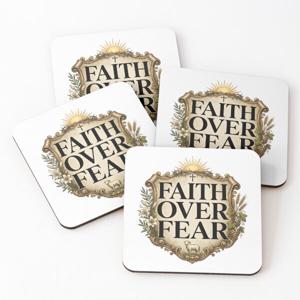 Item preview, Faith Over Fear Christian Shirt – Minimalist Cross Graphic Tee designed and sold by relso.