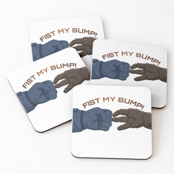 Item preview, Project Hail Mary - Rocky and Ryland Fist Bump Illustration designed and sold by blastercreation.