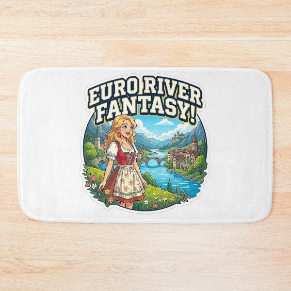 Item preview, 4K European Women in Anime River Landscape designed and sold by ABArtByAlexST.
