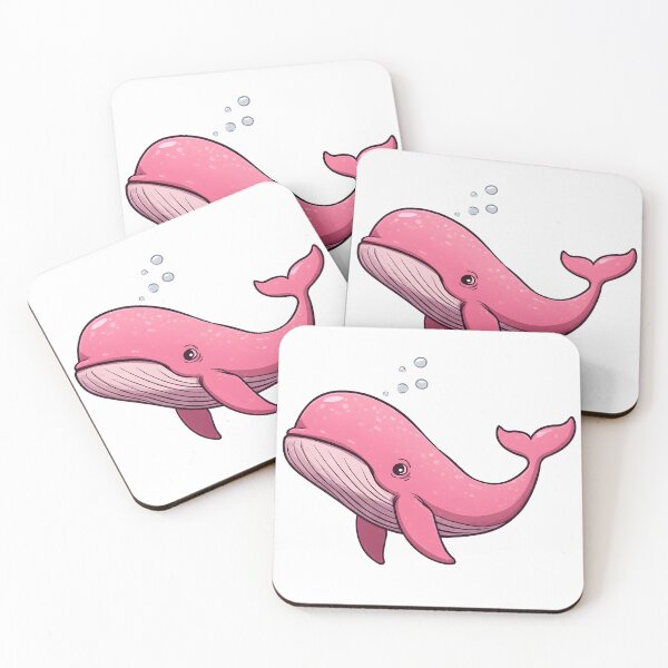 Item preview, Cute Pink Whale Cartoon Illustration Kawaii Ocean Animal Design designed and sold by Karolina’s Cozy Creations.