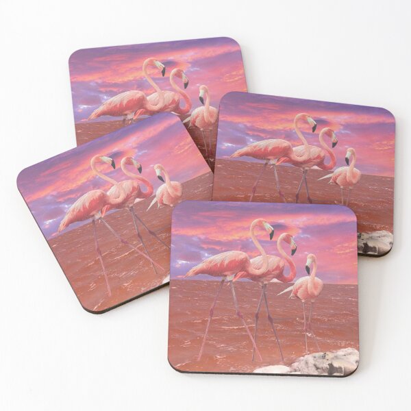 Item preview, Pink Flamingo Sunset designed and sold by Mischief and Musings.