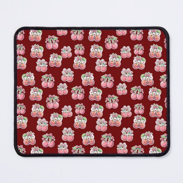 Item preview, Cute pink cherry bow pattern with kawaii stars designed and sold by ChernivtsiSkoda.