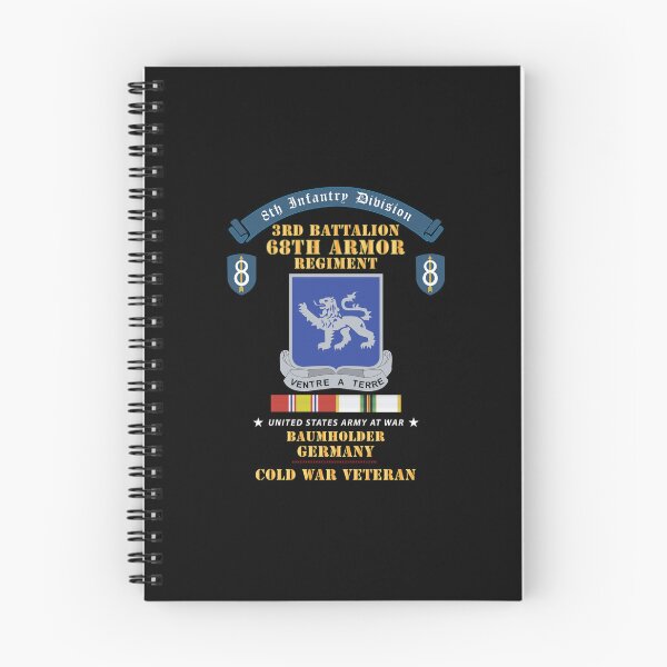 Item preview, 8th Infantry Division Scroll - 3rd Bn 68th Armor Regiment - Baumholder Germany - Cold War Vet w COLD SVC X 300 designed and sold by Military Insignia Products.