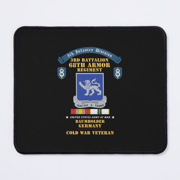 Item preview, 8th Infantry Division Scroll - 3rd Bn 68th Armor Regiment - Baumholder Germany - Cold War Vet w COLD SVC X 300 designed and sold by Military Insignia Products.