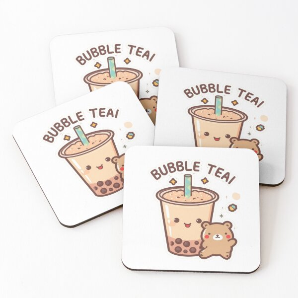 Item preview, Kawaii Bubble Tea Sticker Cute Boba Anime Drink designed and sold by SoftBite Esma Studio.