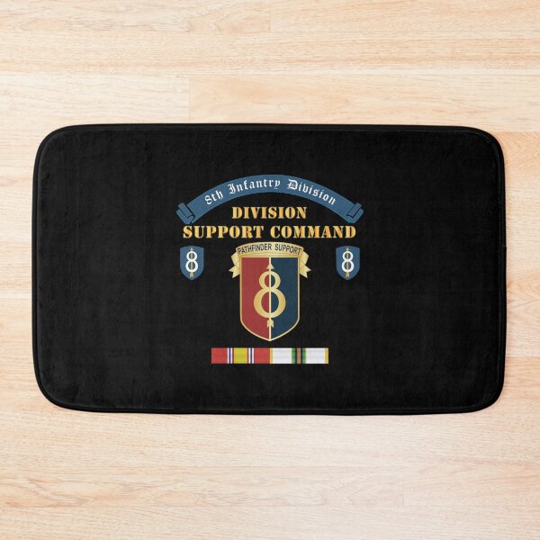 Item preview, 8th Infantry Division Scroll - Division Support Comand - w COLD SVC X 300 - Hat designed and sold by Military Insignia Products.