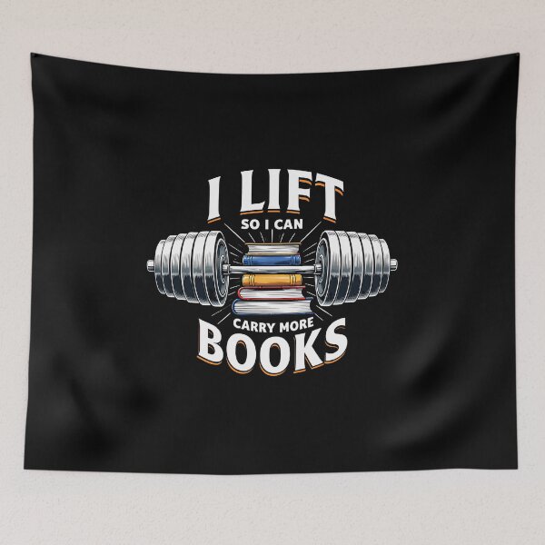 Item preview, I Lift So I Can Carry More Books designed and sold by LunaMagicStudio.
