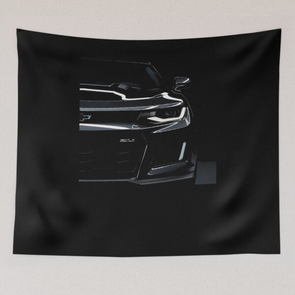 Item preview, Camaro ZL1 Dark Teaser Close-Up Dramatic Muscle Car Art designed and sold by TheArtOfCar.