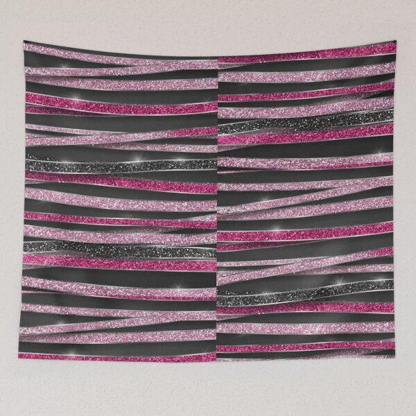 Item preview, pink stripes patterns 33 designed and sold by quotefactory.