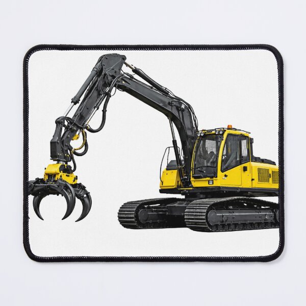 Item preview, Industrial Grapple Excavator Heavy Machinery Illustration designed and sold by Radekku.