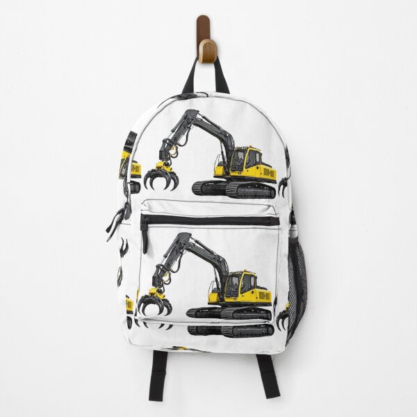 Item preview, Industrial Grapple Excavator Heavy Machinery Illustration designed and sold by Radekku.