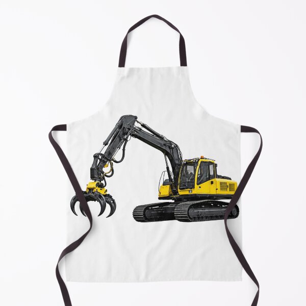 Item preview, Industrial Grapple Excavator Heavy Machinery Illustration designed and sold by Radekku.