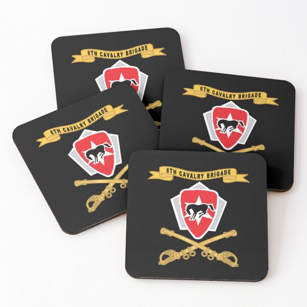 Artikelvorschau, Armee – 6. Kavalleriebrigade mit Ordensband – Br X 300 entworfen und verkauft von Military Insignia Products.