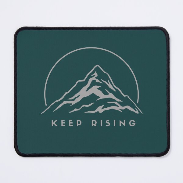 Item preview, Keep Rising Mountain Design – Minimalist Alpine Motivation designed and sold by Slow Vibes Designs.