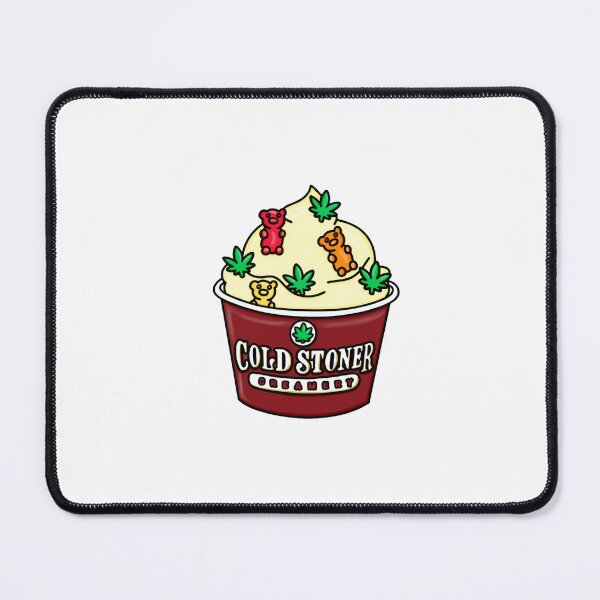 Item preview, Cold Stoner Creamery Funny Cannabis Ice Cream Parody designed and sold by MycoMindsMedia.