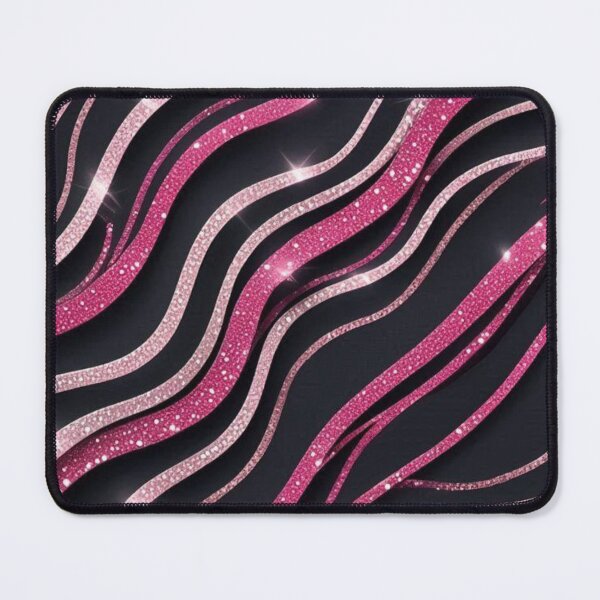 Item preview, glitter pink stripes designed and sold by quotefactory.
