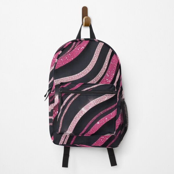 Item preview, glitter pink stripes designed and sold by quotefactory.