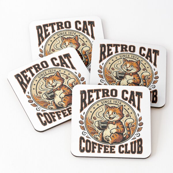 Item preview, HQ Cozy Vintage Cat Coffee Moment designed and sold by ABArtByAlexST.