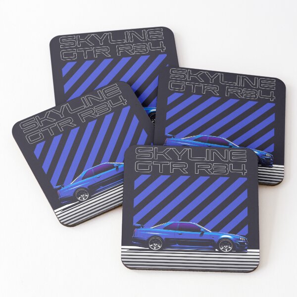 Item preview, Skyline GTR R34 bayside blue designed and sold by ElseWorldDesign.