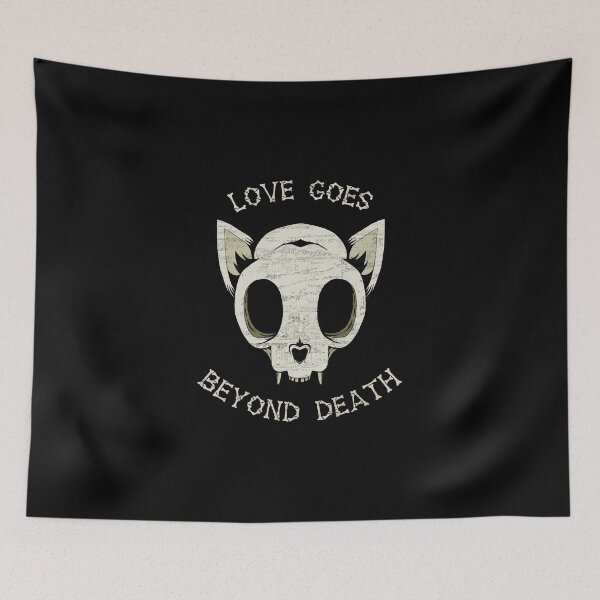 Item preview, Love goes beyond Death - Cat Skeleton designed and sold by Ventein.
