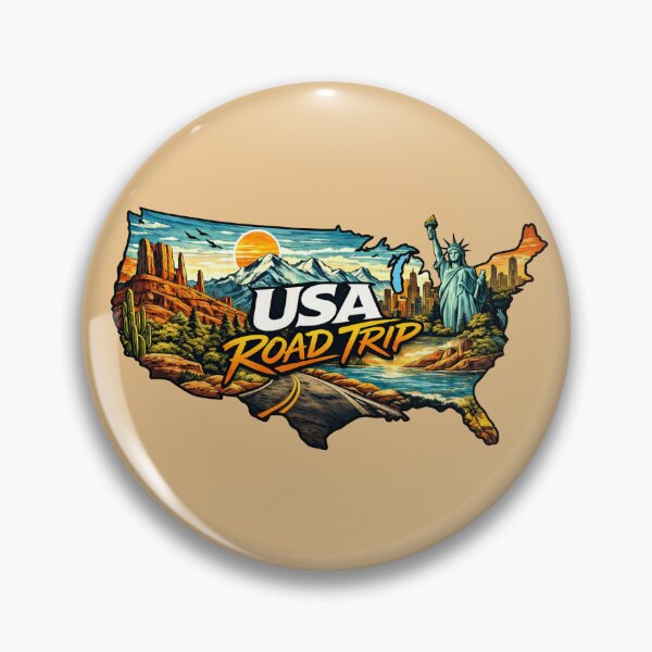 Item preview, USA Road Trip Map designed and sold by Myra365Art.